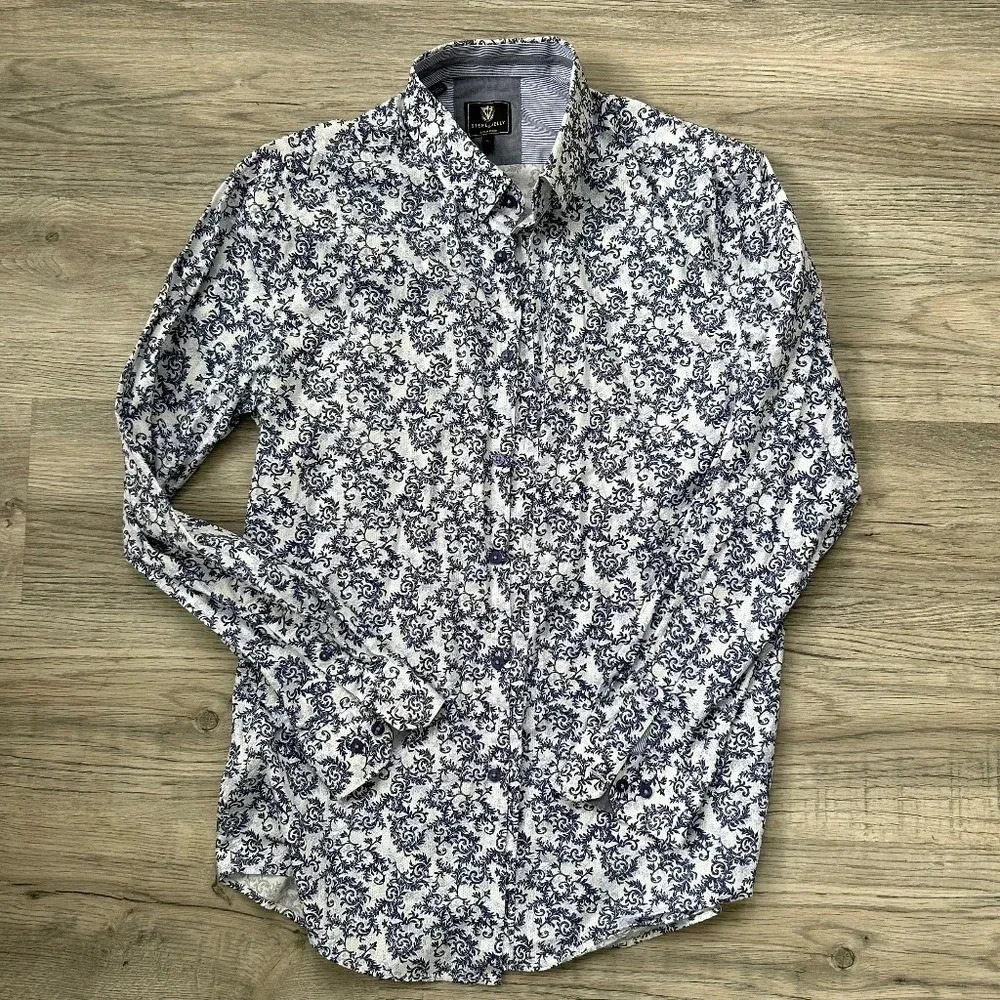 Steel & Jelly Mens Button Down Shirt Sz L